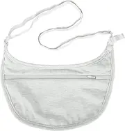 [Travelon] Women's Ladies Undergarment Crossbody Pouch, Gray, 9"W x 5"H x 0.12"D