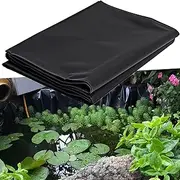 Black Pond Liner 3x4m 4x4m 6x8m 8x10m 10x12m Outdoor Pond Membrane for Garden Streams Fountains Waterfall and Artificial Lake Waterproof Pond Underlay(10x12m(32.8x39.3ft))