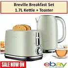 Breville Breakfast Set 1.7L Kettle Water Jug Heater 2 Slice Wide Slot Toaster AU