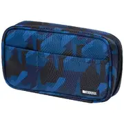 Liht Lab Single Zip Multi Compartment Pencil Case Navy Camo