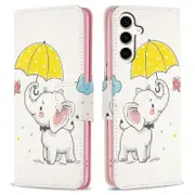 Wallet Case for Samsung Galaxy S23 FE PU Leather Pattern Printing Stand Flip Phone Cover