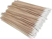 BIUDECO 4-pack Cotton Swabs Single Head Wooden Stick for Pet's Ear Cleaning Reusable Durable Cleaning Tool (400pcs/4 Packs)
