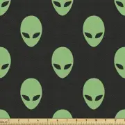 Cosmic Greenery: Extraterrestrial Elegance - 2 Yards of Martian-inspired Decor F