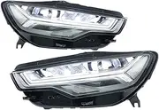 Car Accessories Head Lamp Compatible For Audi A6 C7 LED Headlight 2012-2018 A6L Upgraded Front Led DRL Turn Signal Lights Plug And Play(2016-2018 Xenon)