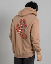 [Santa Cruz] Santa Cruz Men's Os Opus Screaming Hand Hoodie in Taupe Natural Size 2XL 2XL Taupe Natural