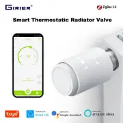 Girier Tuya Zigbee Thermostatic Radiator Valve Smart Home Thermostat Radiator