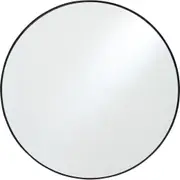 LVD Mirror Metal/Glass 100cm Wall Hanging Room Decorative Display Round Black