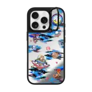 iPhone 16 Pro Mirror Ring Stand Case MagSafe Compatible To the moon and back glitter by Phannapast