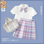 洋裝 JK裙 百褶裙 女童JK制服裙正版原創套裝水手服女夏季小學生學院風兒童10歲校服