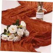 1 Pack Cheesecloth Table Runner 10Ft Christmas Gauze Boho Table Runners for