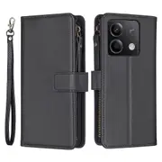 BF Style-19 for Xiaomi Redmi Note 13 5G Leather Phone Case Wallet Stand Flip Cover Zipper Pocket