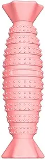 Dog Toothbrush Doga Chew Toy Stick Soft Rubber Tooth Cleaning Point Massage Toothpaste Pets Brushing Molar Training Pet Supplies cleaning expends energy grinding teeth (Color : Pink)