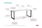 OL Anvil 90Degree Workstation Corner Desk