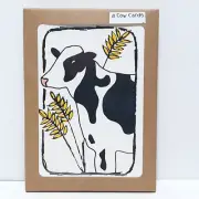 BOXED SET OF 8 Cow Cards Farmhouse Animal Birthday Farm Thank You Blank Greeting