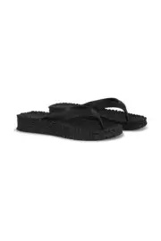 Ilse Jacobsen women's cheerful platform flip flops Black