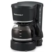 Elite Gourmet 5 Cup Coffee Maker with Reusable Filter and Water Indicator