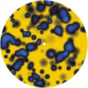 Slipmat Slip Mat for Marantz or Single 7" DJ Turntable Record Player BLUE BLOTCH