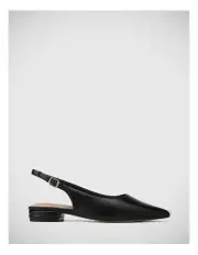 [Wittner] Mera Shiny Leather Slingback in Black