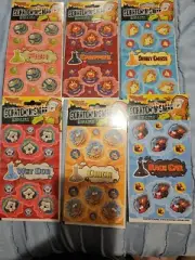 Lot Of 6 Packs Stink Factory Scratch-n-Sniff Stickers Sets, All Different Stinky
