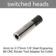 6mm to 3.175mm 1/8 Steel Engraving Bit Router Tool Adapter for Collet