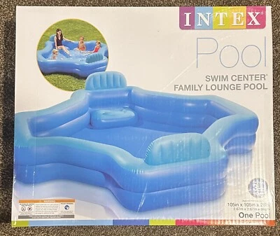 Intex Inflatable 2-Seat Swim Center Family Lounge Pool