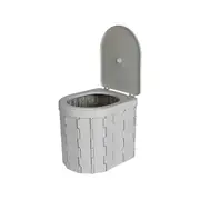 Foldable Camping Toilet W Lid Portable Commode Potty Bucket Seat Caravan