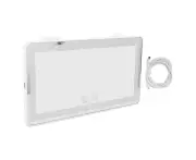 Car Makeup Vanity Mirror Sun?Shading Cosmetic Mirror Touchscreen Makeup Mirror With Led Light