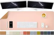 HOMIEAZICOZI Large Cork Desk Mat - 47.2"x 17" Desk Pad for Office and Home - Ideal for Large Mouse Pad and Desk Mats on Top of Desks(Pink), SBD-000010T