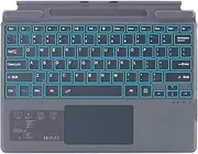 Tablet Keyboard for Surface Pro 11(2024) / Surface Pro 10(2024) / Surface Pro 9(2022) / Surface Pro 8(2021) / Surface Pro X 13-Inch Ultra Slim Wirel Tablet Grey Black Grey - Seven Colours Backlight