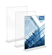 8.5 x 11 inch Clear Acrylic Sign Holder Menu Display Stand Restaurants 3 PCS