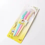 3 pcs Eyebrow Razors for Women, Eyebrow Trimmer Dermaplaning Tool for Safe Exfoliating Face With Stainless Steel Safety Cover for Sensitive Skin Easy Facial Hair Removal for Women