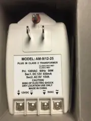 DC 12V 830ma AC 9v 15va Camera Power Wall Supply CCTV Dual Voltage Transformer