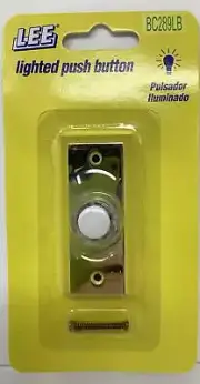 Lee Electric BC289LB White Pulsador lluminado Lighted Push Button 16 Volts