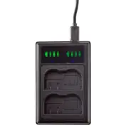 LCD DUAL Battery Charger for Nikon D7500 / D7100 / D7200 / D7000 / D500- EN-EL15