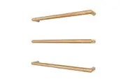 Radiant SBRTR-650 Heated/Non-Heated Single Round Towel Rail - 650mm - Champagne (1 Piece)