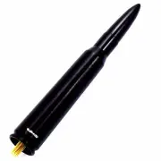 Black 50 Caliber Billet Short Stubby Antenna 5.5" AM FM For 84-01 Jeep Cherokee