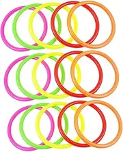 VANZACK Ring Toss Game for Boys and Girls 15cm Throwing Rings Plastic Throwing Toys Motor Skills Hand-Eye Coordination Random Color