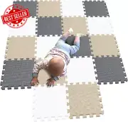 18-Piece Puzzle Play Mats,Soft Foam Floor Tiles,Baby &Kids Interlocking Play Mat