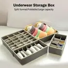 Storage Organiser Underwear Sock Tie Drawer Divider Box Pants Tidy Wardrobe G7R9