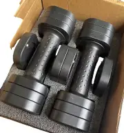 Adjustable Dumbbell Set of 2, 4 in 1 Free Weights Dumbbells Set for Women NEW
