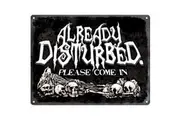 Grindstore Already Disturbed Mini Tin Sign (Black) (One Size)