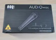 ROQ Audio XLR Condenser Microphone Bundle M12C Table Stand Mic Clip Podcast NEW