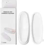 Nail Dip Powder Tray, Dip Powder Container with Lid and Brush, Portable Dip Powder Recycling Tray Eco-friendly Dip Powder Container Household Dip Powder Tray Salon Dip Powder Holder Dip | Nail Dip