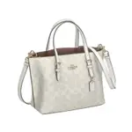 台灣現貨 全新正品 COACH C4250 MOLLIE TOTE 25 冰川白色老花 雙夾層拖特包 手提包 附長背帶