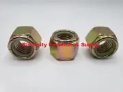 (250) 3/4-10 Coarse Thread Grade 8 Nylon Insert Hex Lock Stop Nut Yellow Zinc