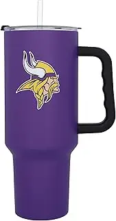 logobrands Minnesota Vikings 40oz. Travel Tumbler with Handle