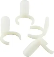 Ipetboom Salon Nail Display Board 100pcs Ring Nail Art Practice Plate White Plastic Nail Polish Display Set