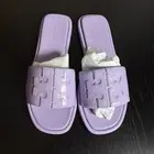 TORY BURCH Womens Size 7 Double T Sport Slide Sandals Lavender Cloud Purple NEW