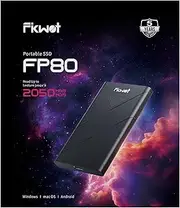 FP80 External SSD 1TB, Up to 2050MB/s, Portable SSD USB 3.2 Gen2x2 External Solid State Drives, Compatible with TV, PS5/PS4(Pro), iPhone 15/16, Android, Xbox, Mac & Windows and Other Devices