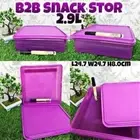 3pc - Tupperware B2B Mosaic Snack Stor Sandwich Square Keeper Saver Server